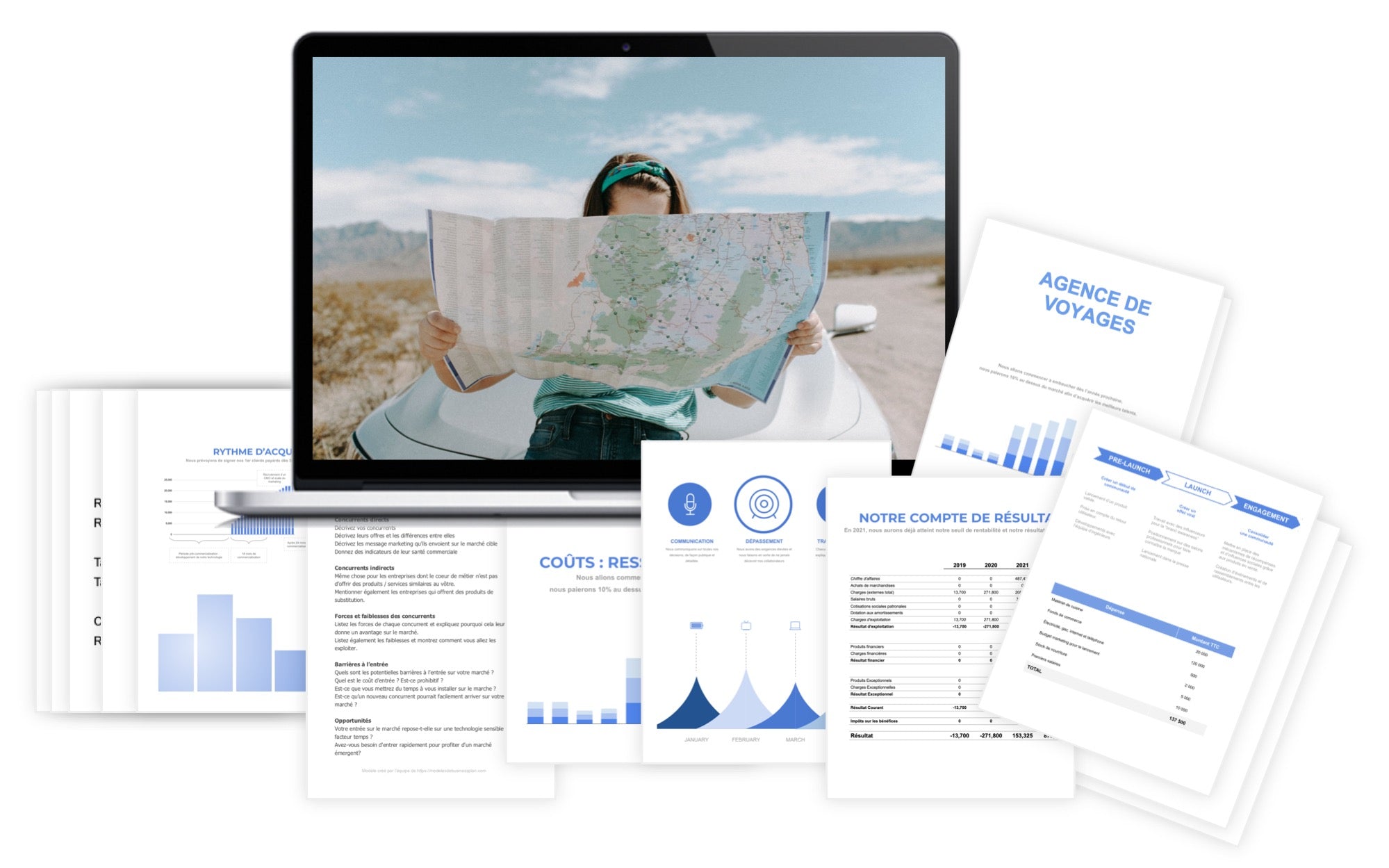 Agence de Voyages Prévisionnel Financier modele