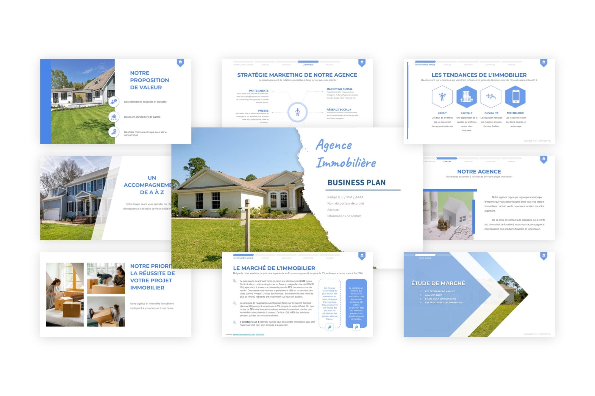 Agence Immobilière Business Plan modele
