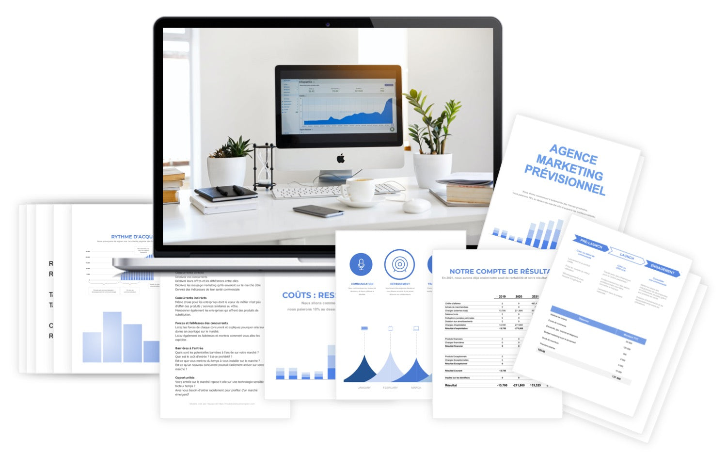 Agence Marketing Prévisionnel financier modele