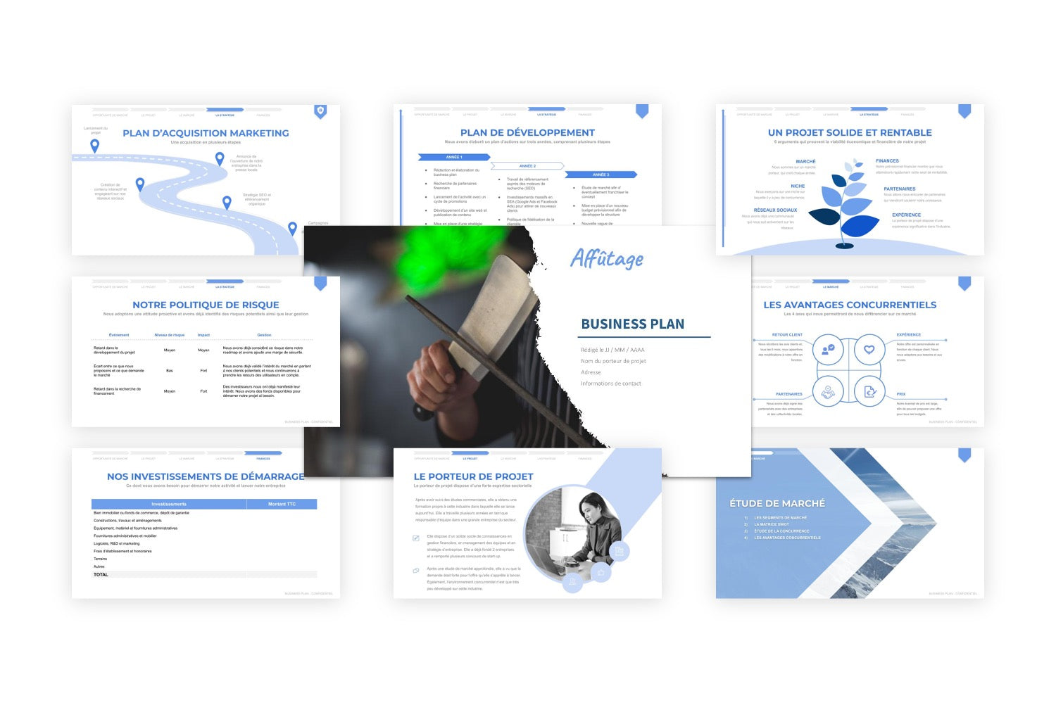 business plan affûtage