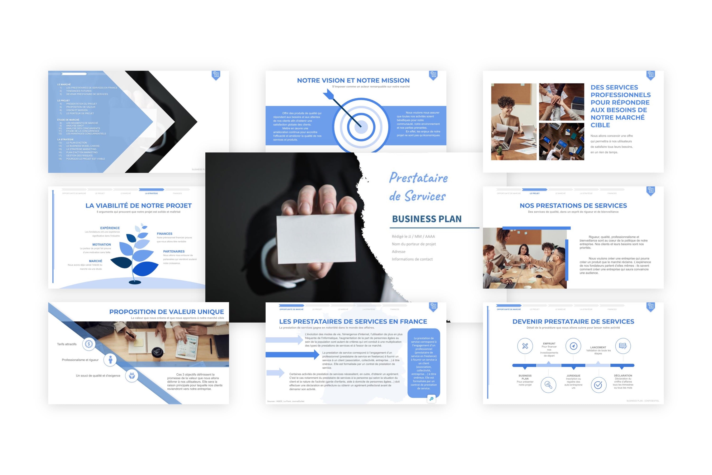 Prestataire de Services Business Plan modele