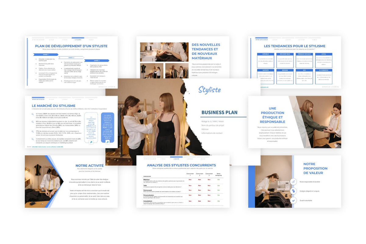 Business plan Styliste
