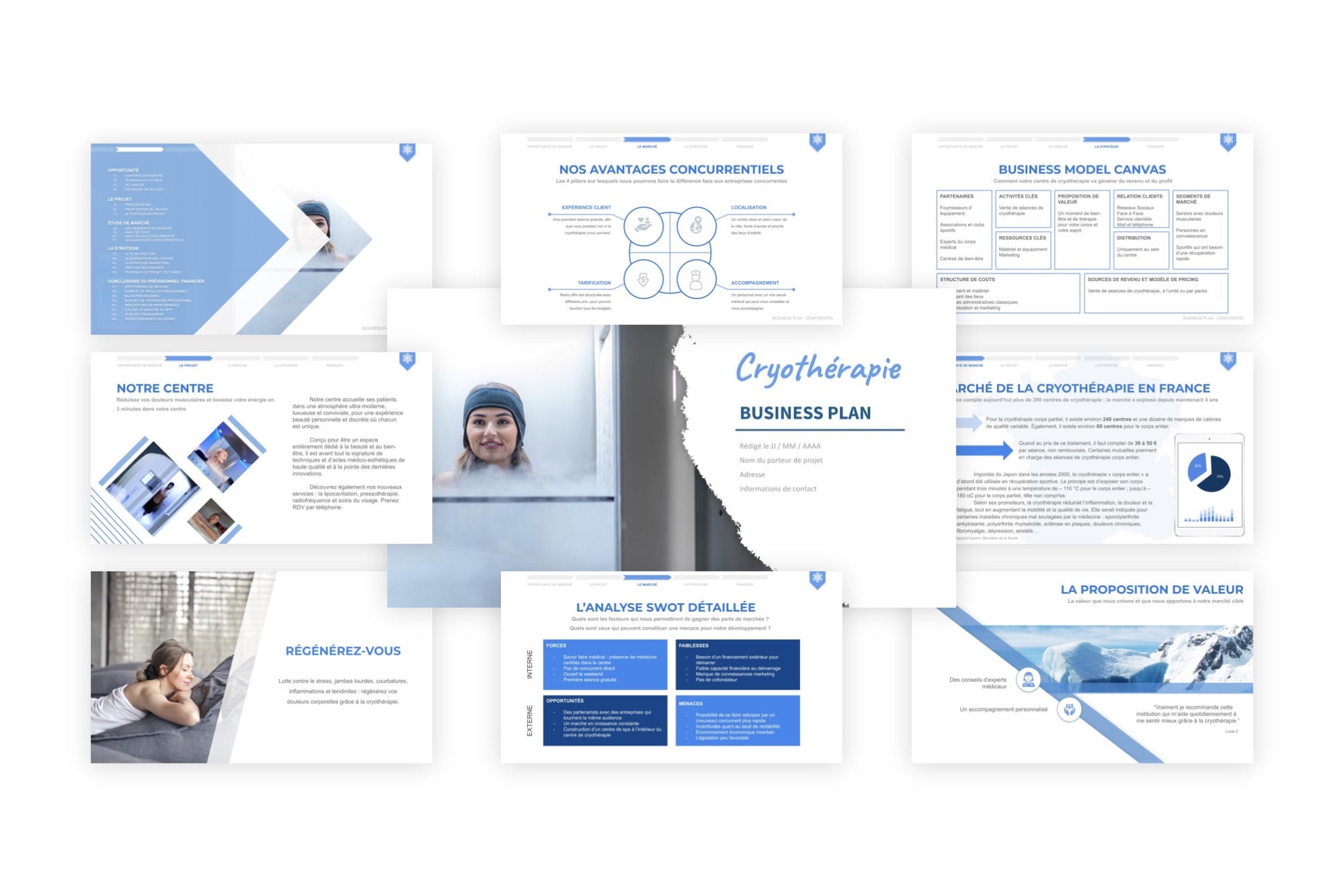Cryothérapie Business Plan modele