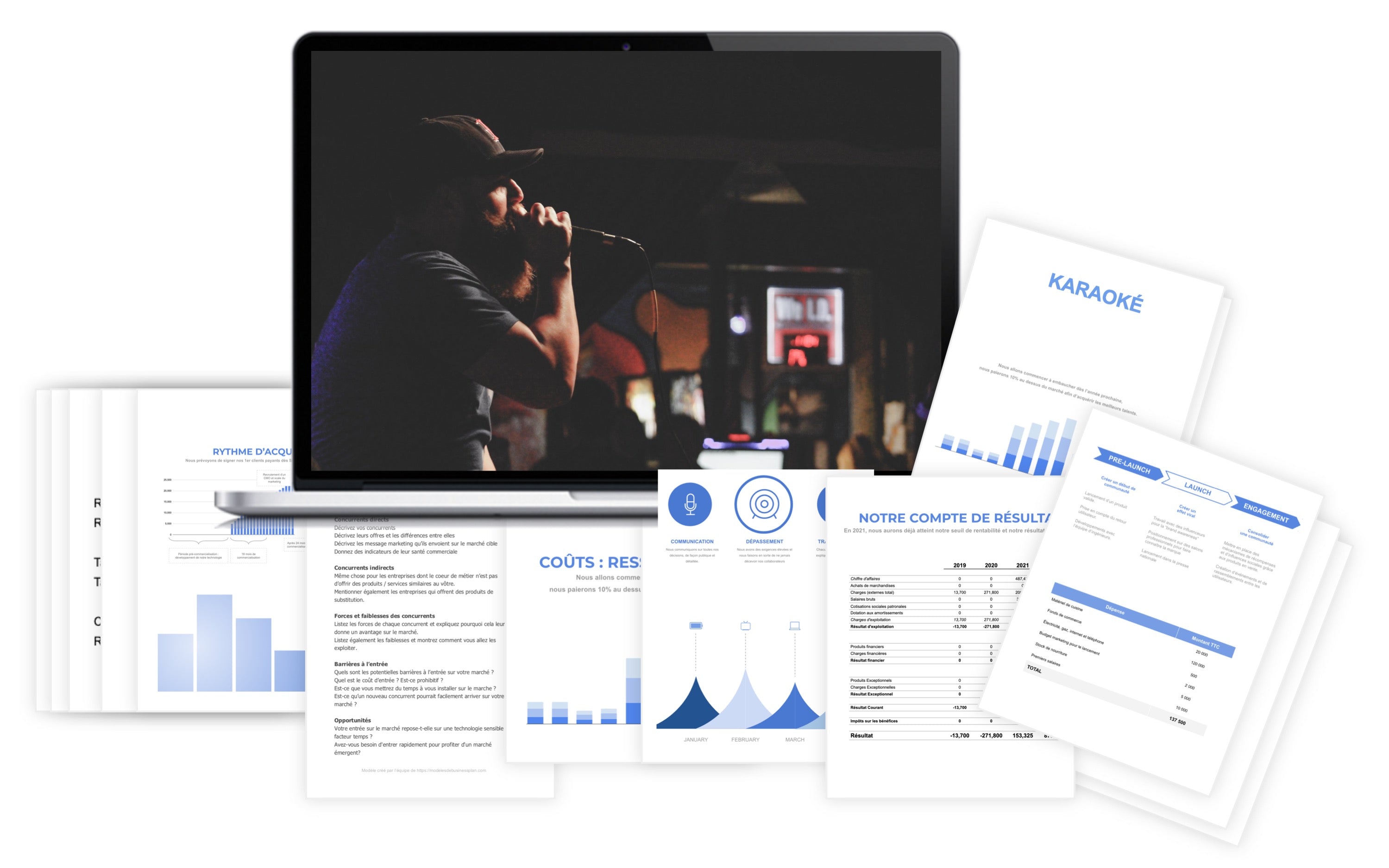 Karaoké Prévisionnel Financier modele