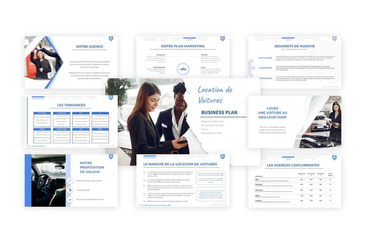 Business plan Location de Voitures