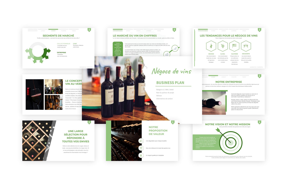 Business plan Négoce de Vins