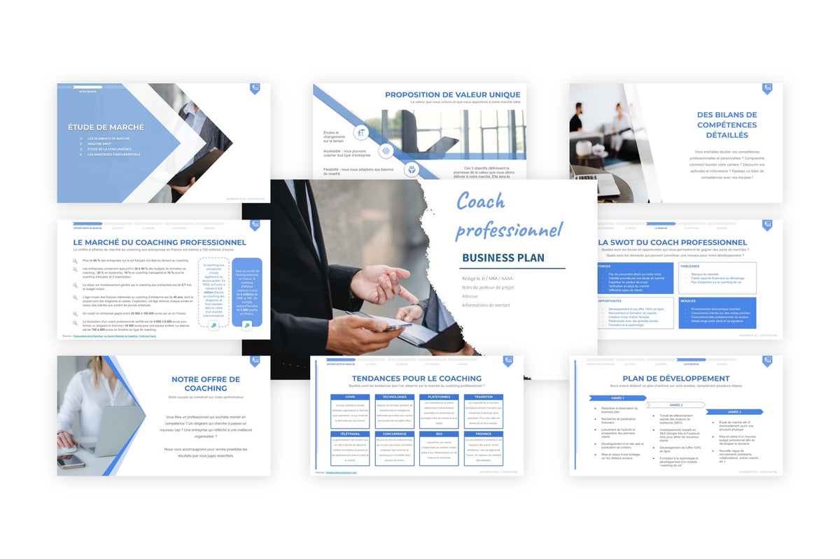 Business plan Coach Entreprises / Professionnels