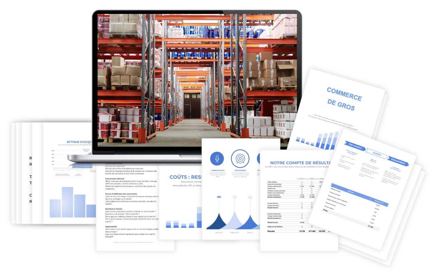 Commerce de Gros Prévisionnel Financier