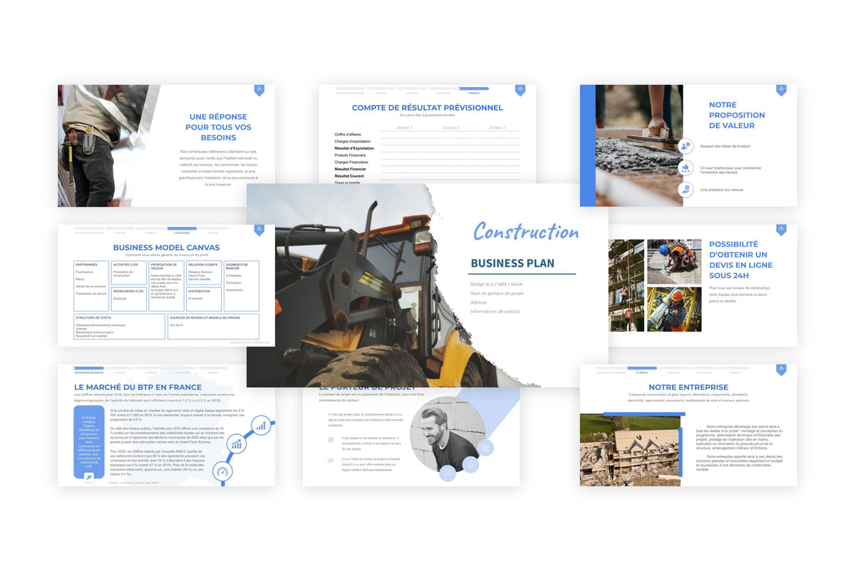 Business plan Construction (BTP)