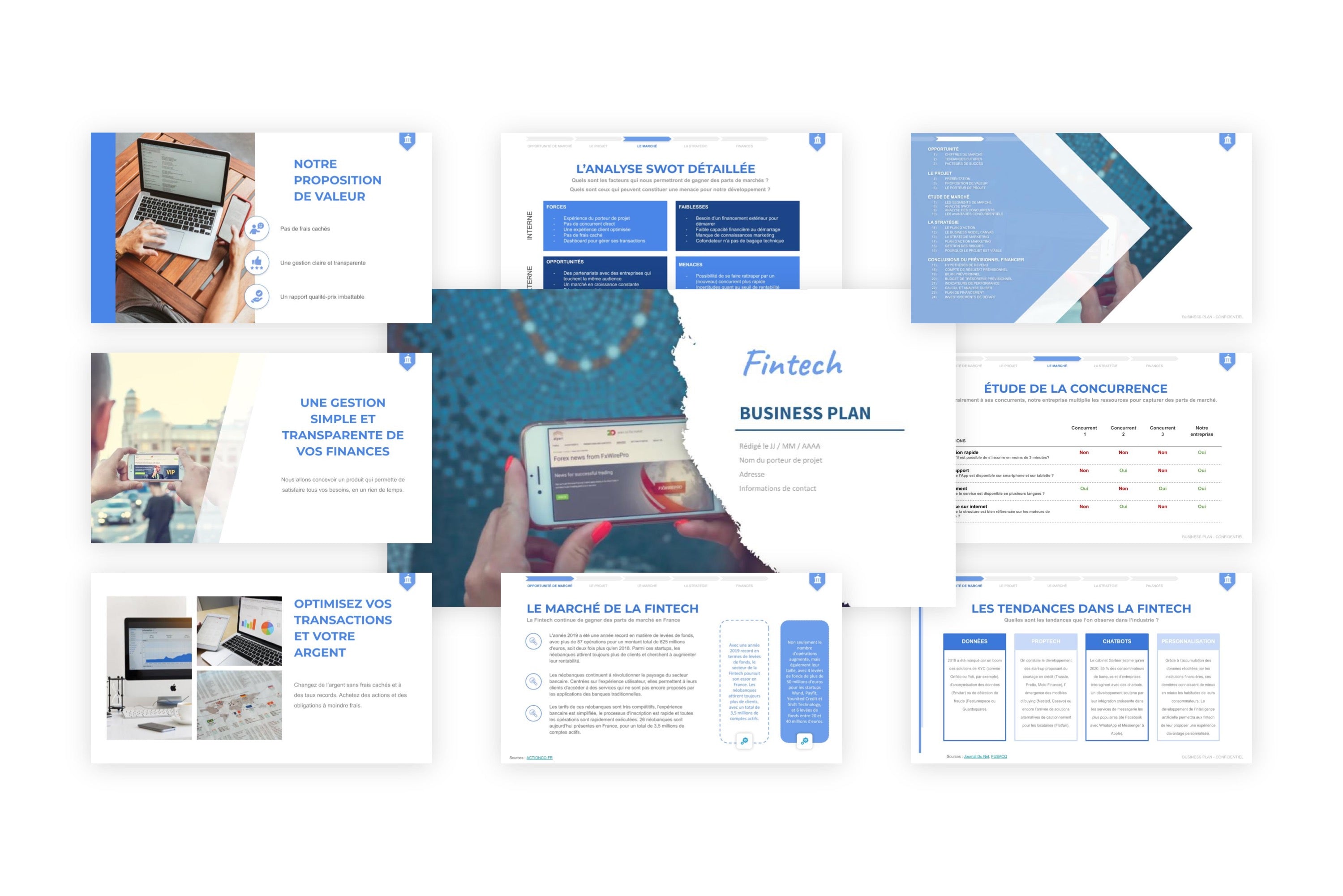 Fintech Business Plan modele