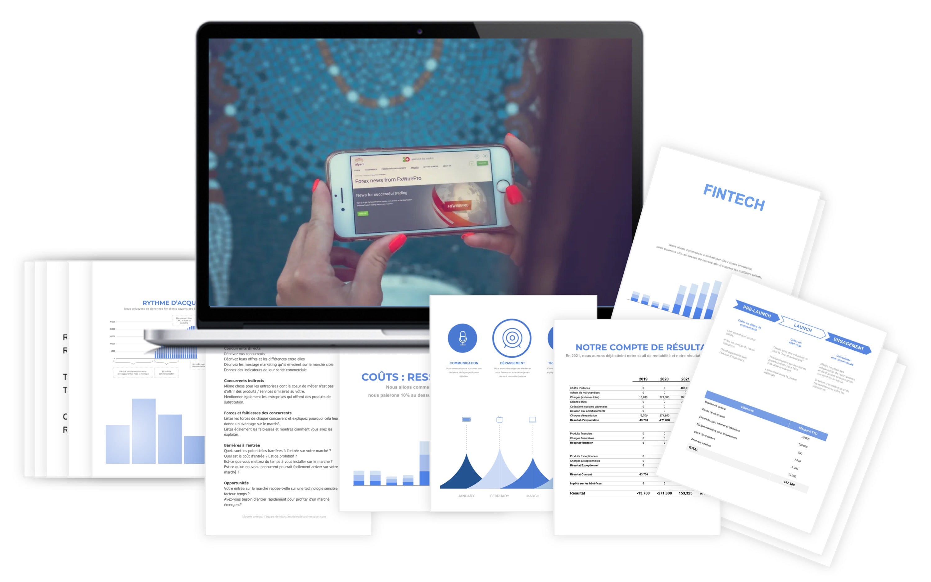 Fintech Prévisionnel financier modele