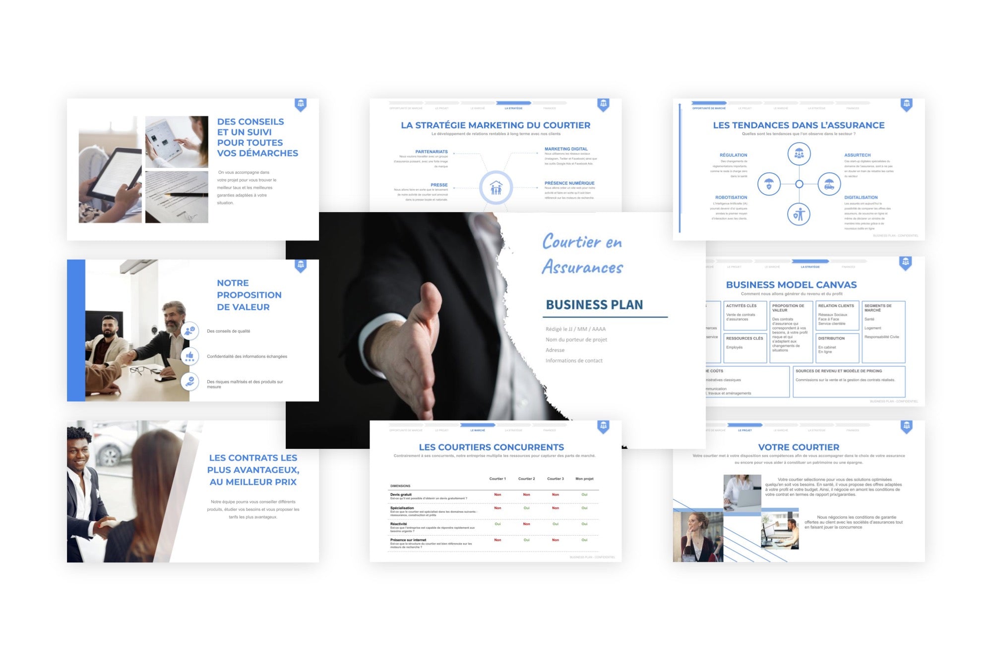 Courtier en assurances Business Plan modele