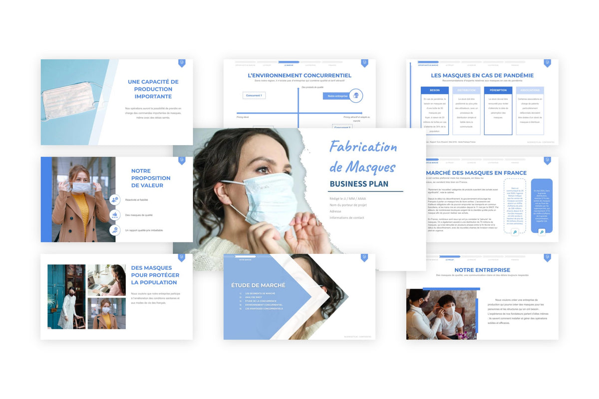 Business plan Fabrication de Masques