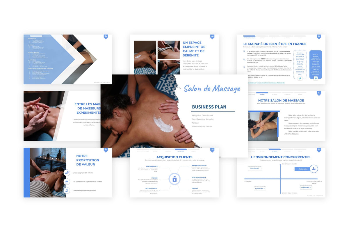 Business plan Salon de Massage