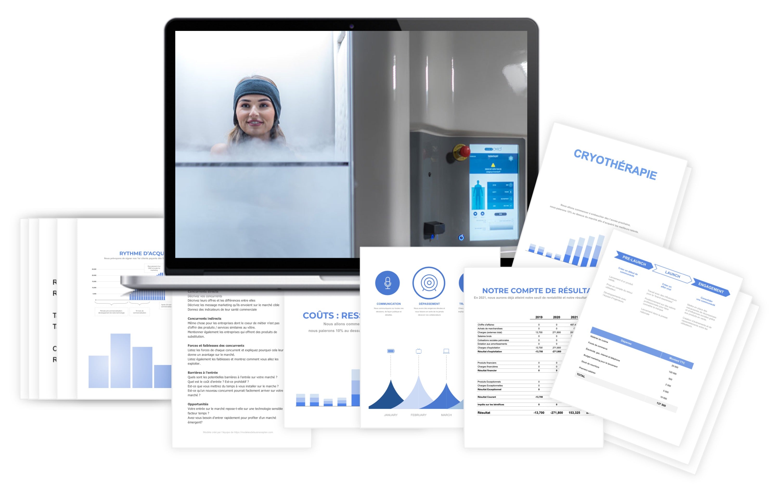 Centre de Cryothérapie Prévisionnel Financier modele