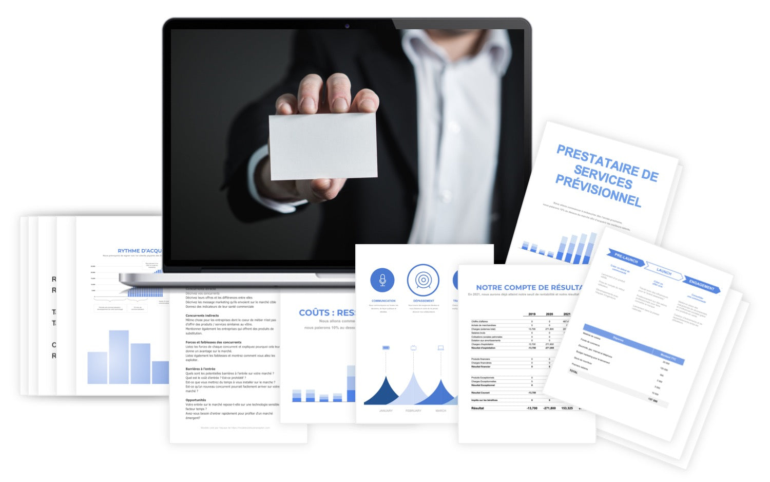 Prestataire de Services Prévisionnel financier modele