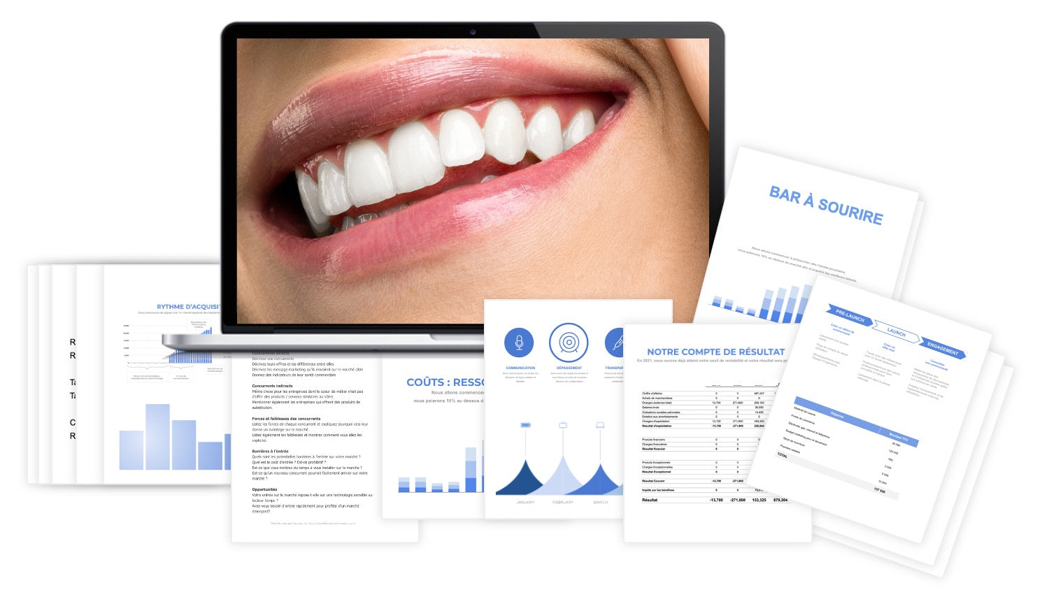 prévisionnel financier bar à sourire