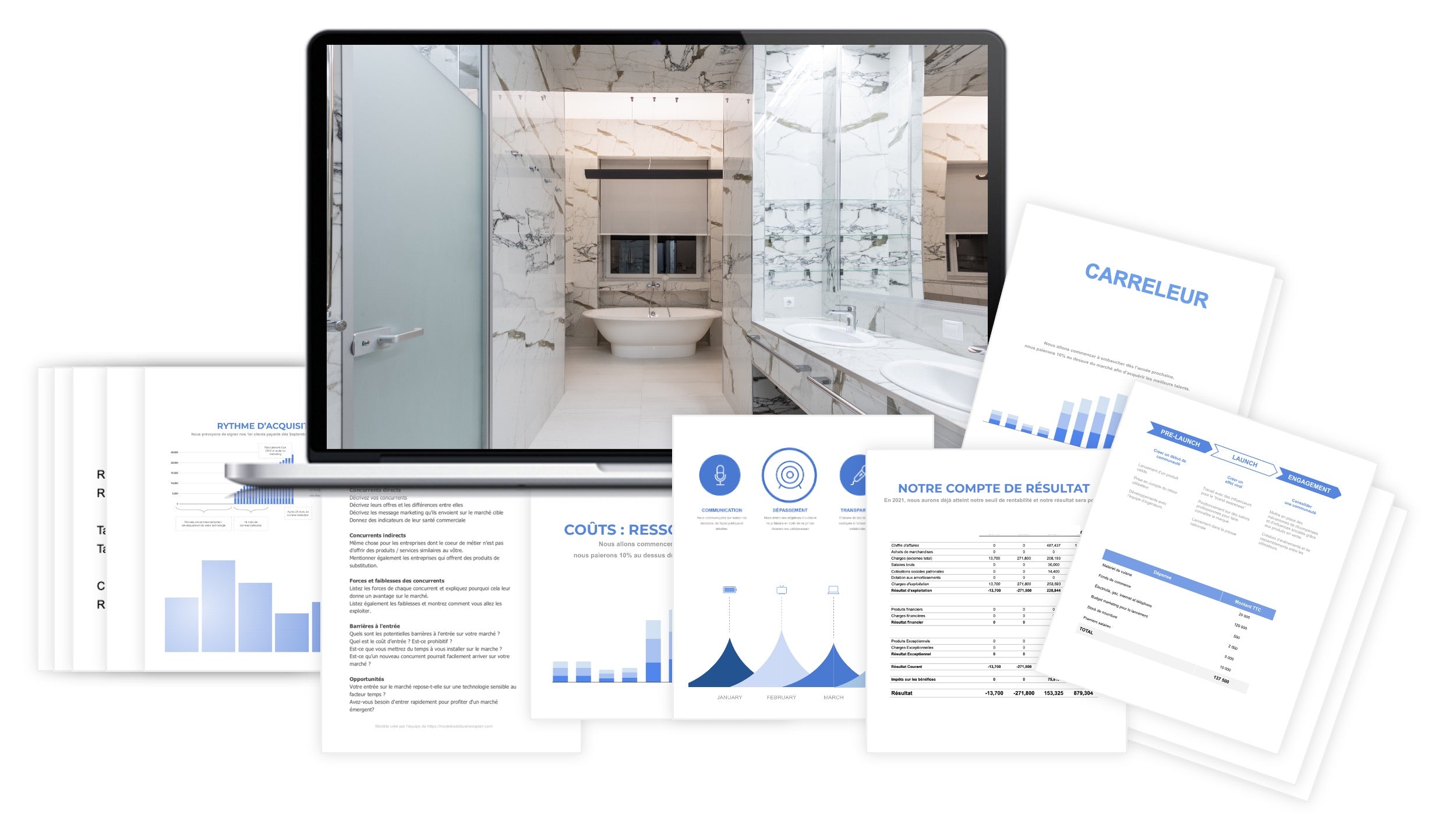 Carreleur prévisionnel financier