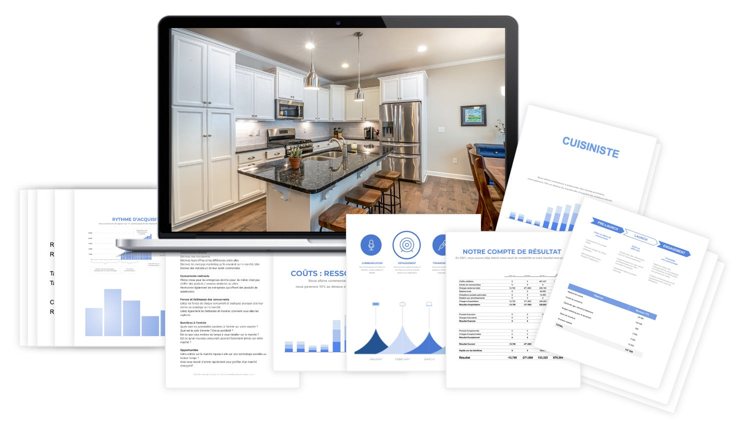 prévisionnel financier cuisiniste
