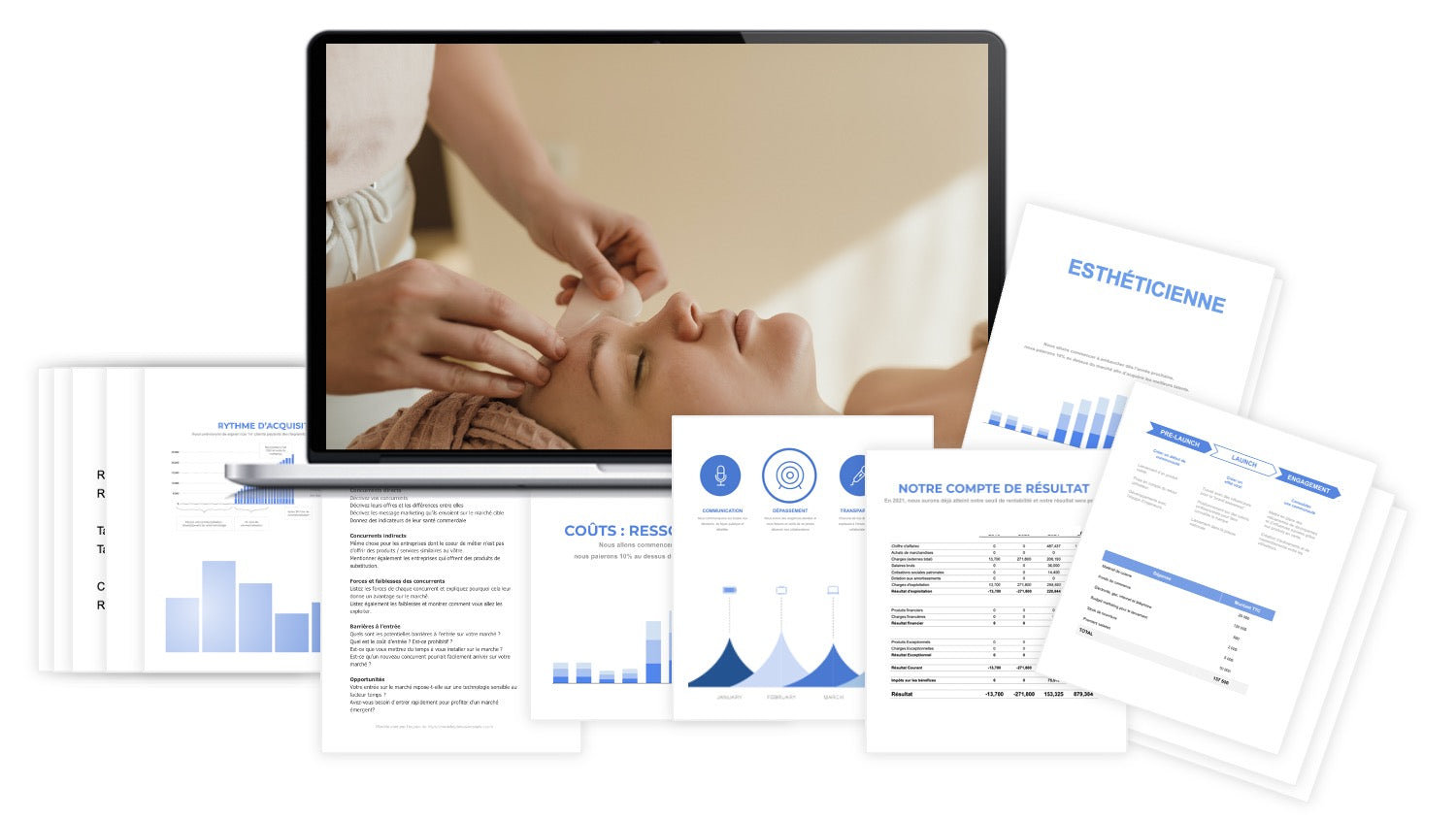 prévisionnel financier esthéticienne