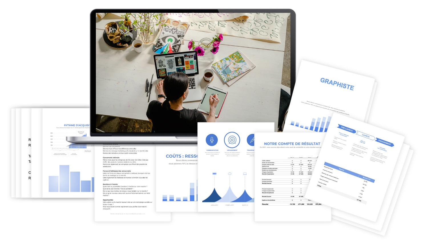 prévisionnel financier graphiste