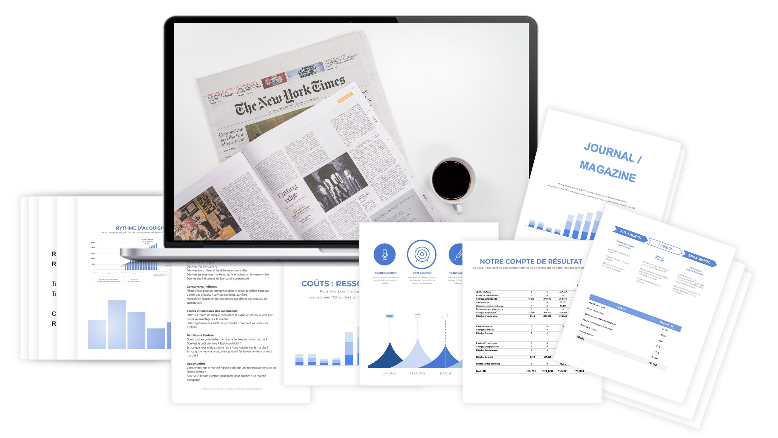 Journal / Magazine prévisionnel financier