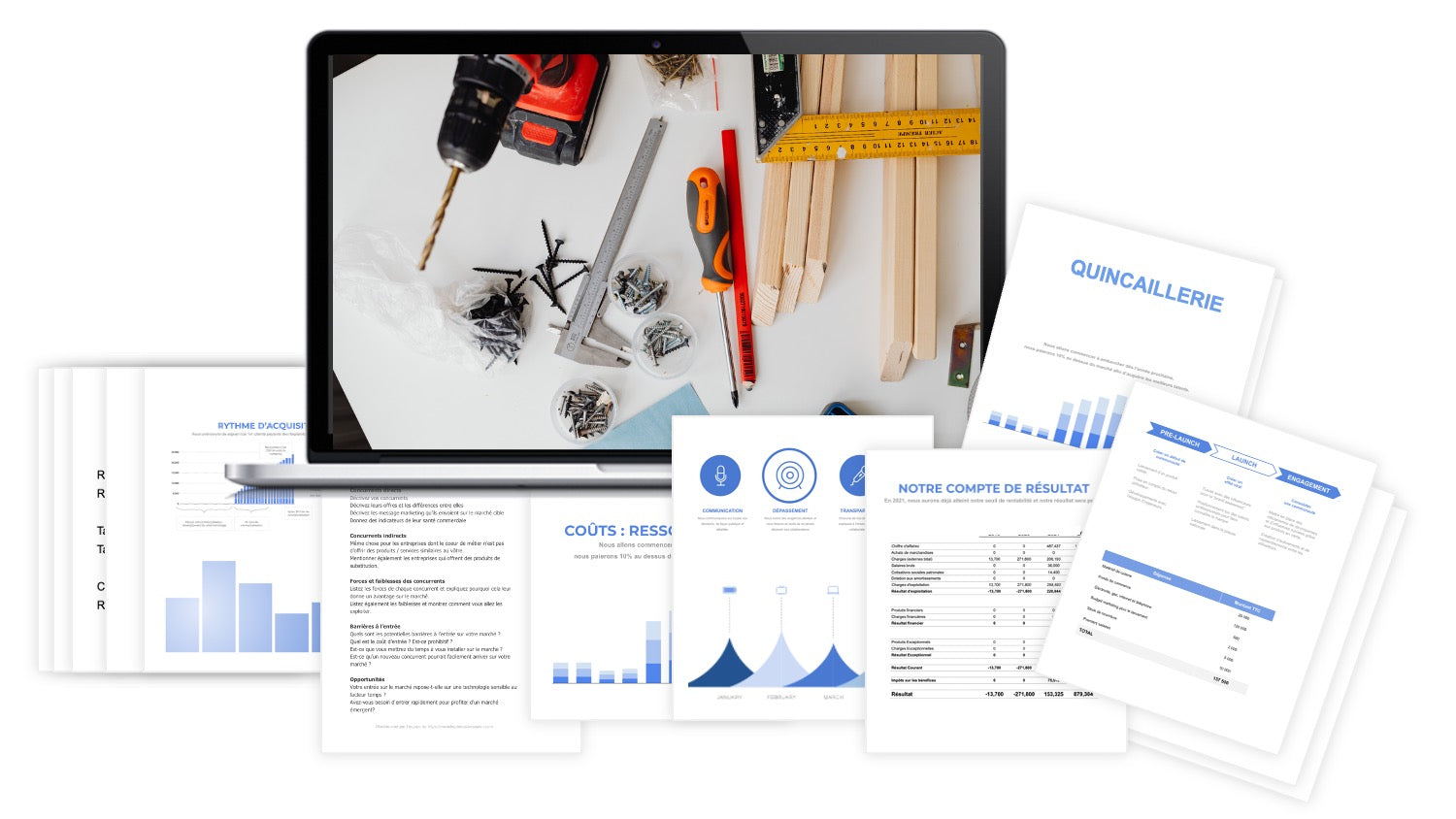 prévisionnel financier quincaillerie