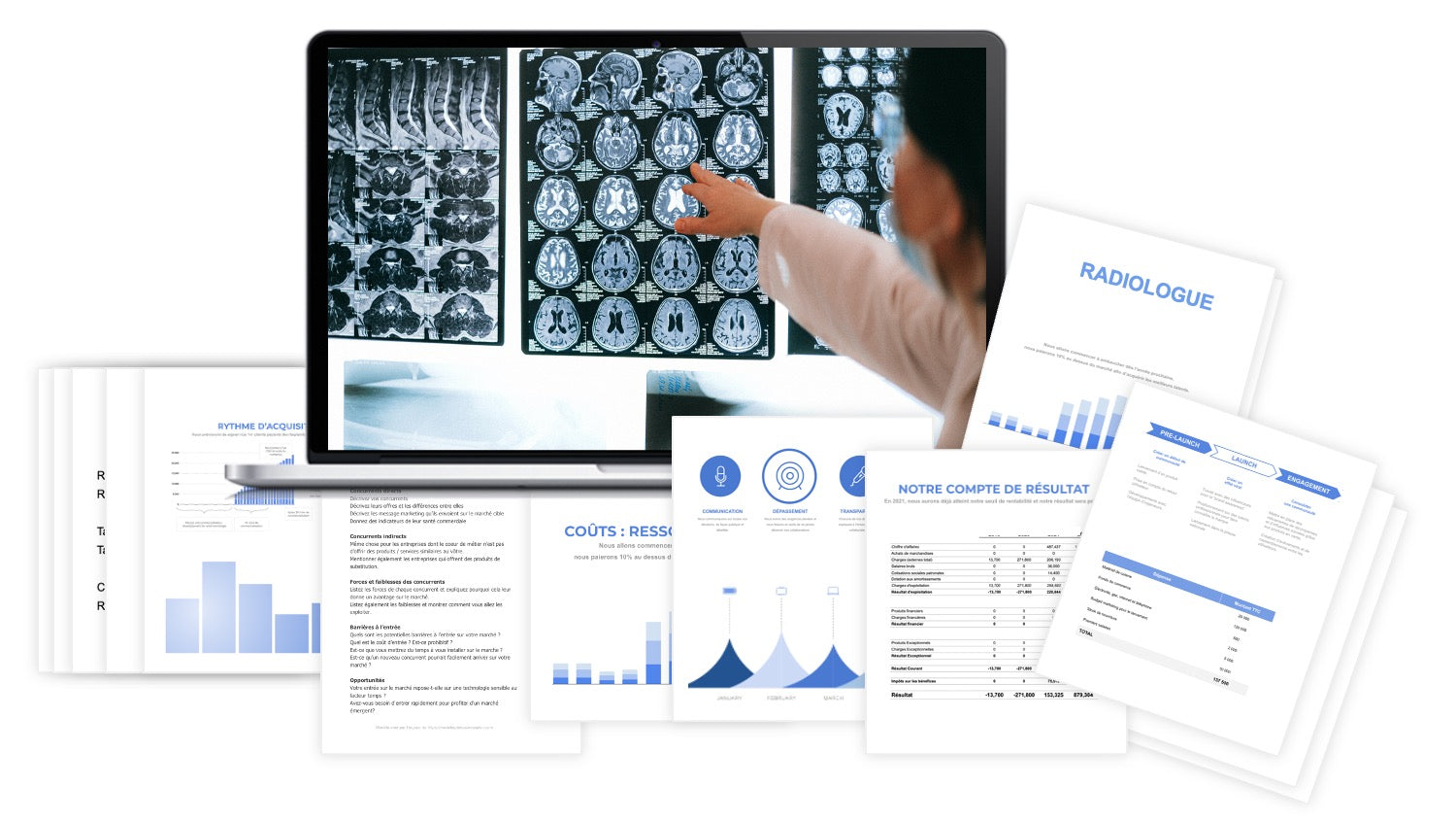 prévisionnel financier radiologue