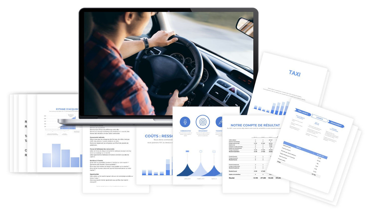 prévisionnel financier taxi