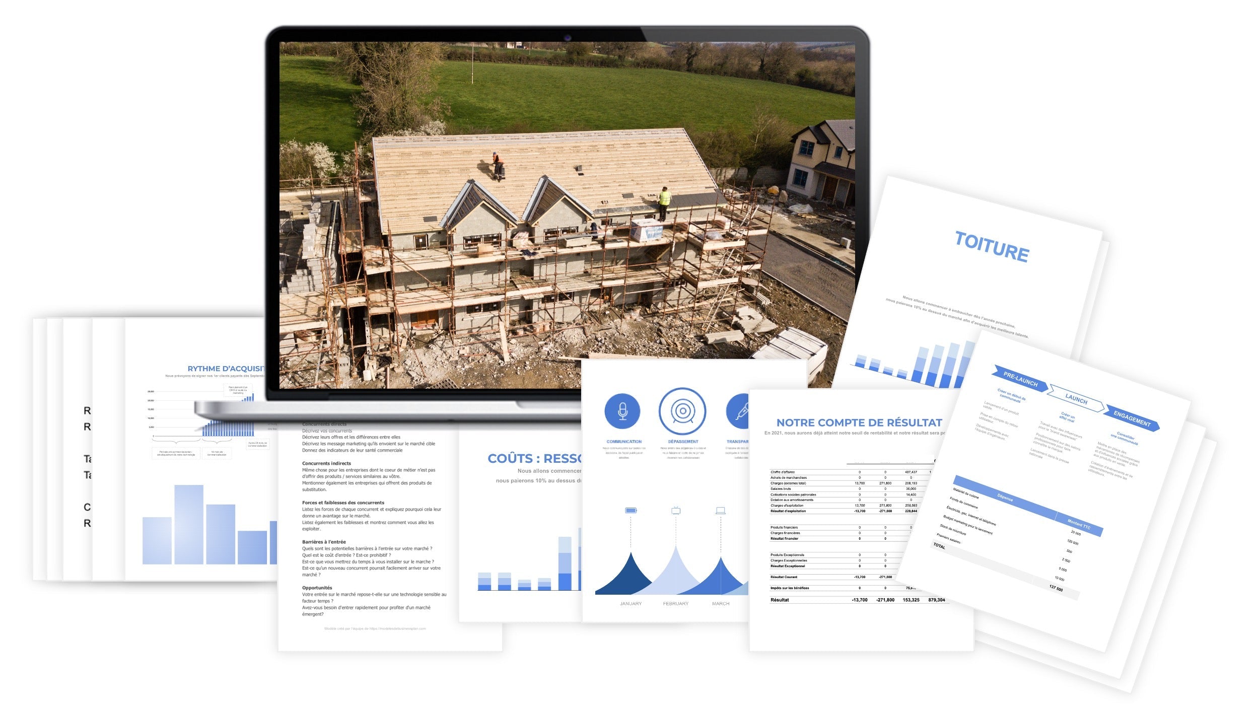 Toiture prévisionnel financier