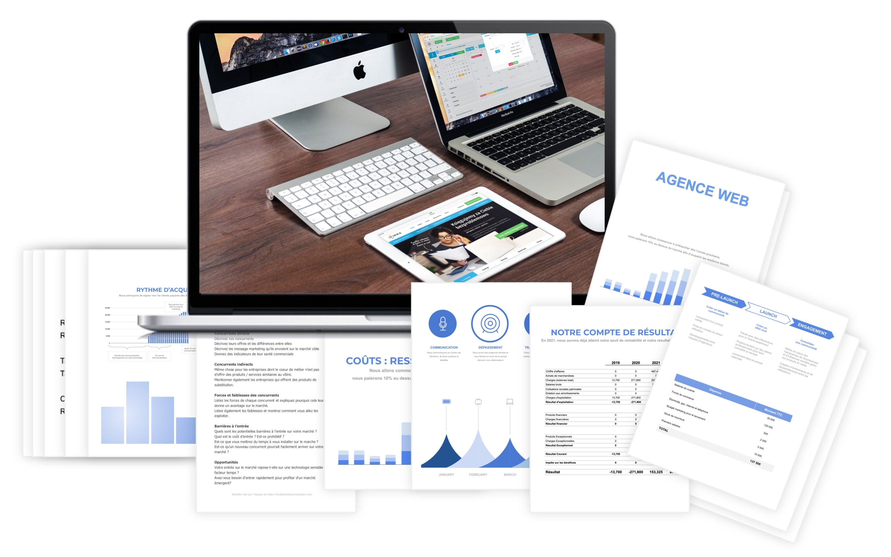 Agence Web Prévisionnel Financier modele