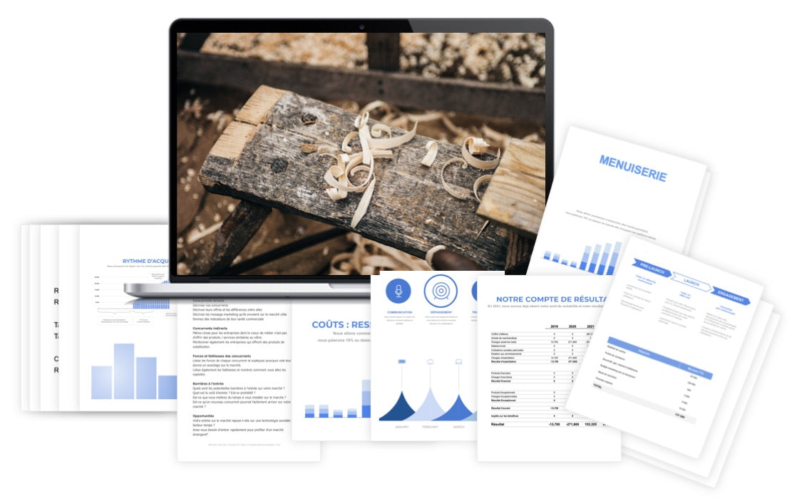 Menuiserie Prévisionnel Financier