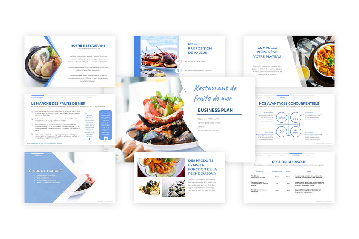 Business plan Restaurant Fruits de Mer