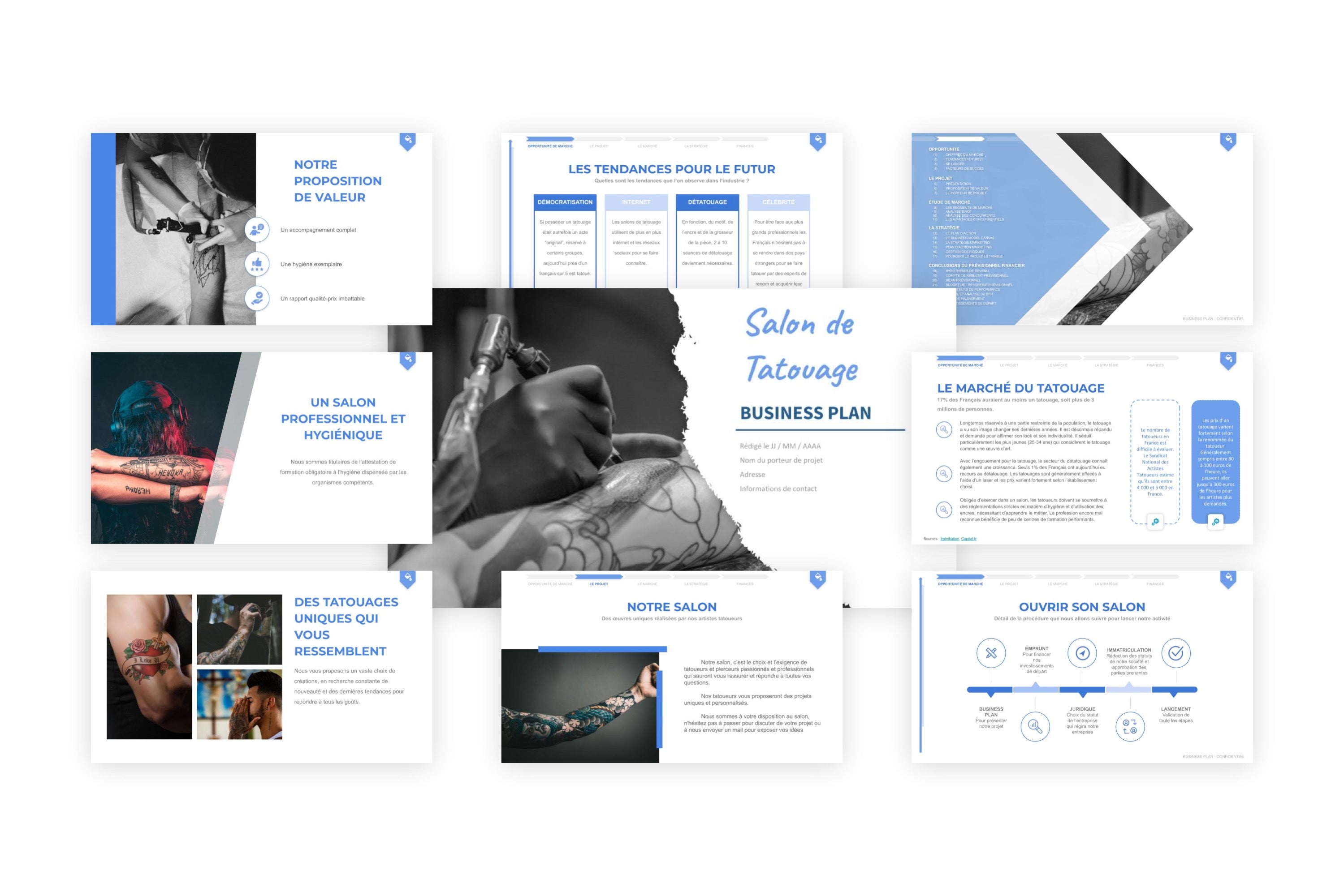 Salon de tatouage Business Plan modele