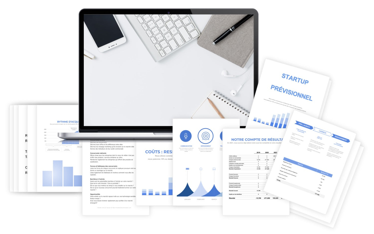 Startup Prévisionnel Financier modele