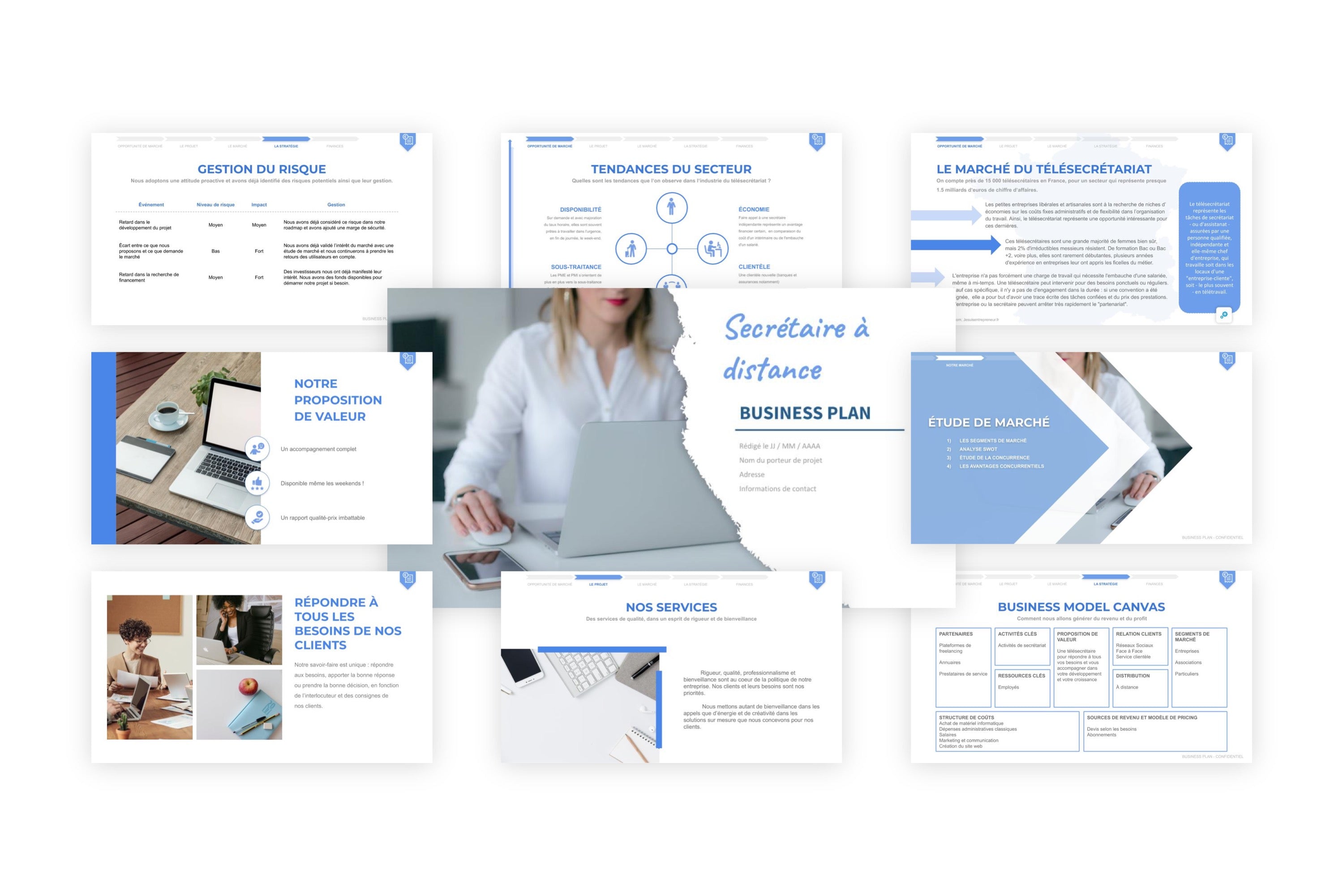 Secrétaire à distance Business Plan modele