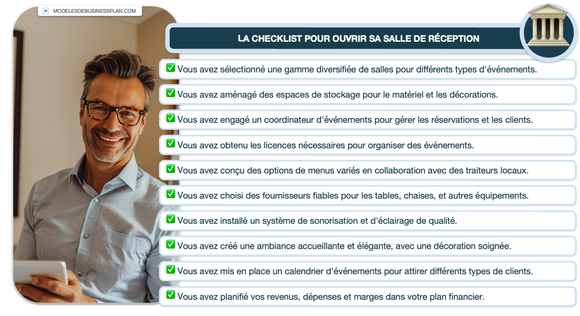 Salle de réception : quelle superficie pour combien de personnes ?