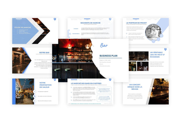 Un exemple gratuit de présentation d'un projet de bar