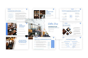 Un exemple gratuit de présentation d'un projet de coffee shop