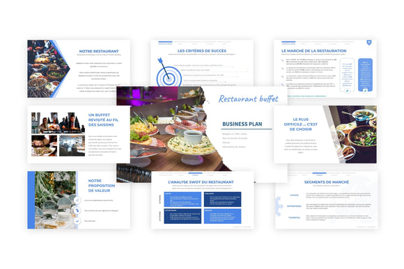 Un exemple gratuit de présentation d'un projet de restaurant à volonté