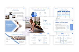 Un exemple gratuit de présentation d'un projet de studio de yoga