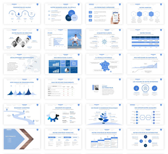 Téléchargez notre template de Business Plan : 100 slides déjà rédigées
