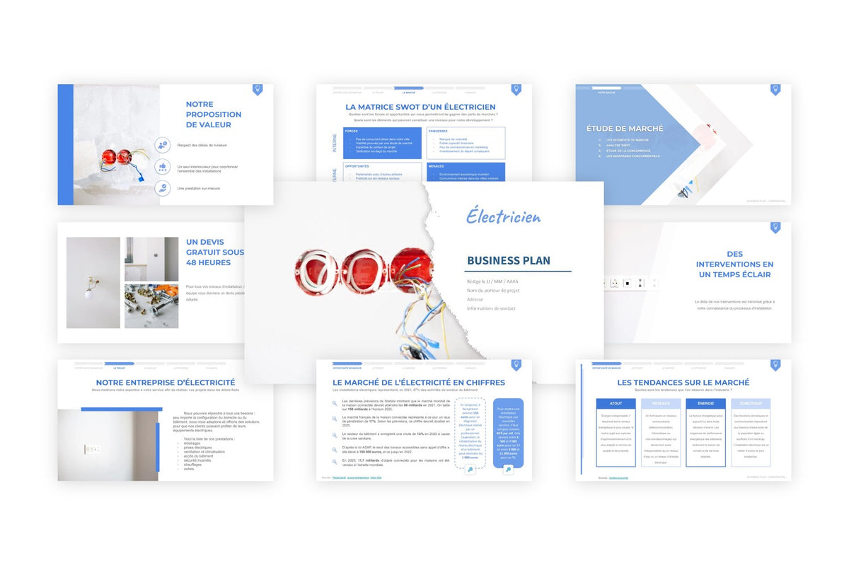 Business plan Électricien
