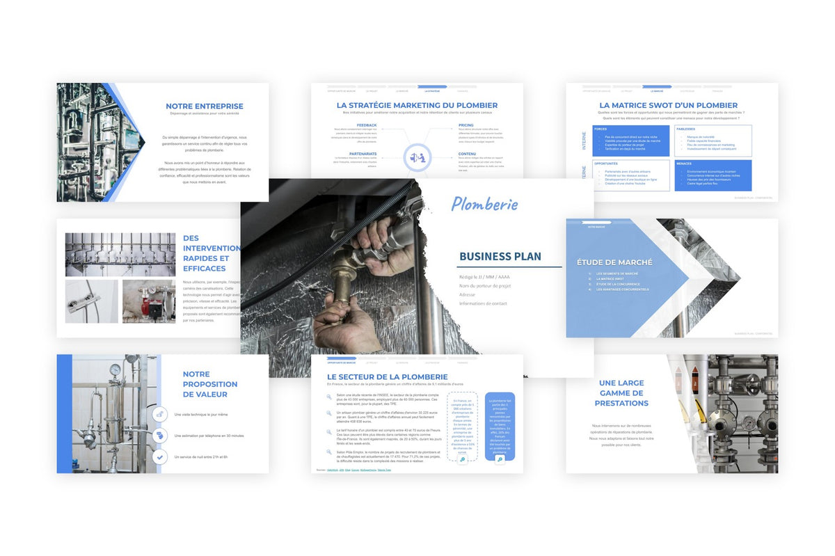 Business plan Plomberie