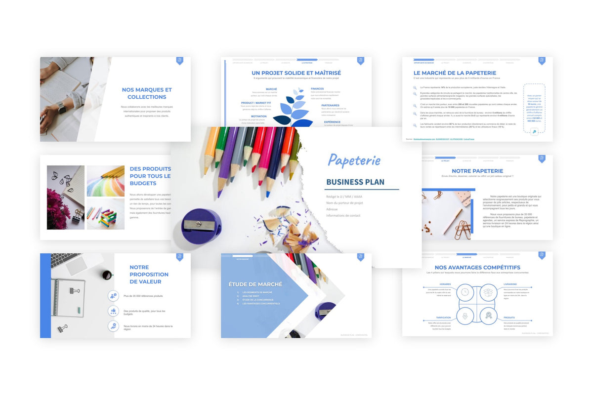 Business plan Papeterie