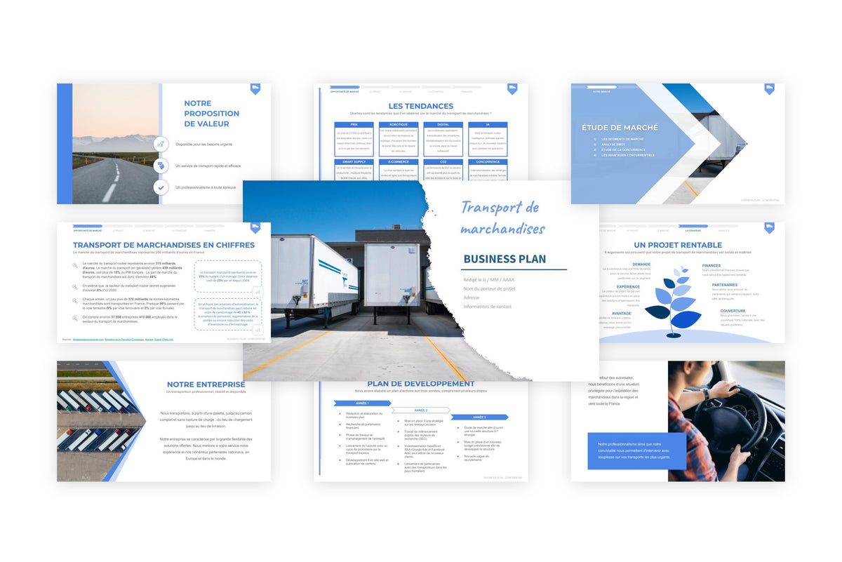 Business plan Transport de Marchandises