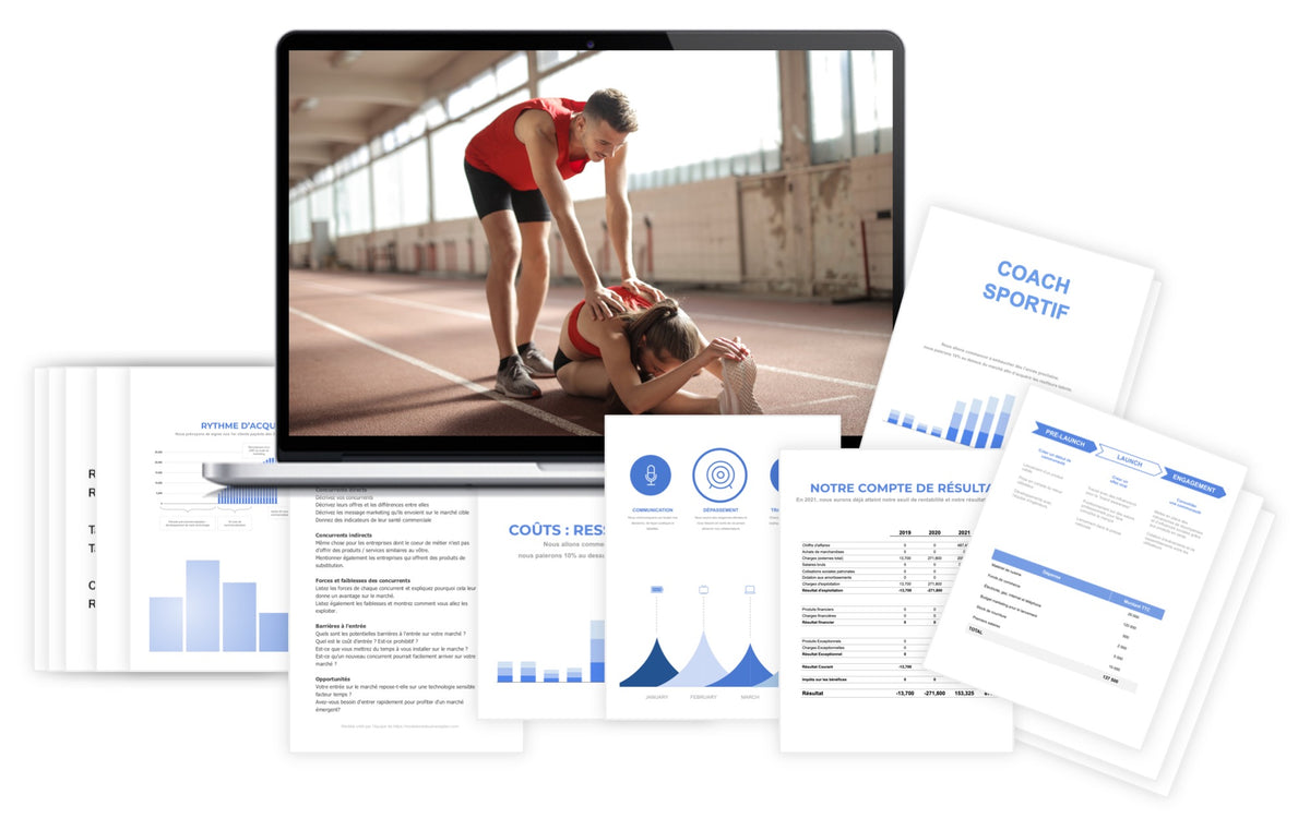 Pr&eacute;visionnel financier Coach Sportif