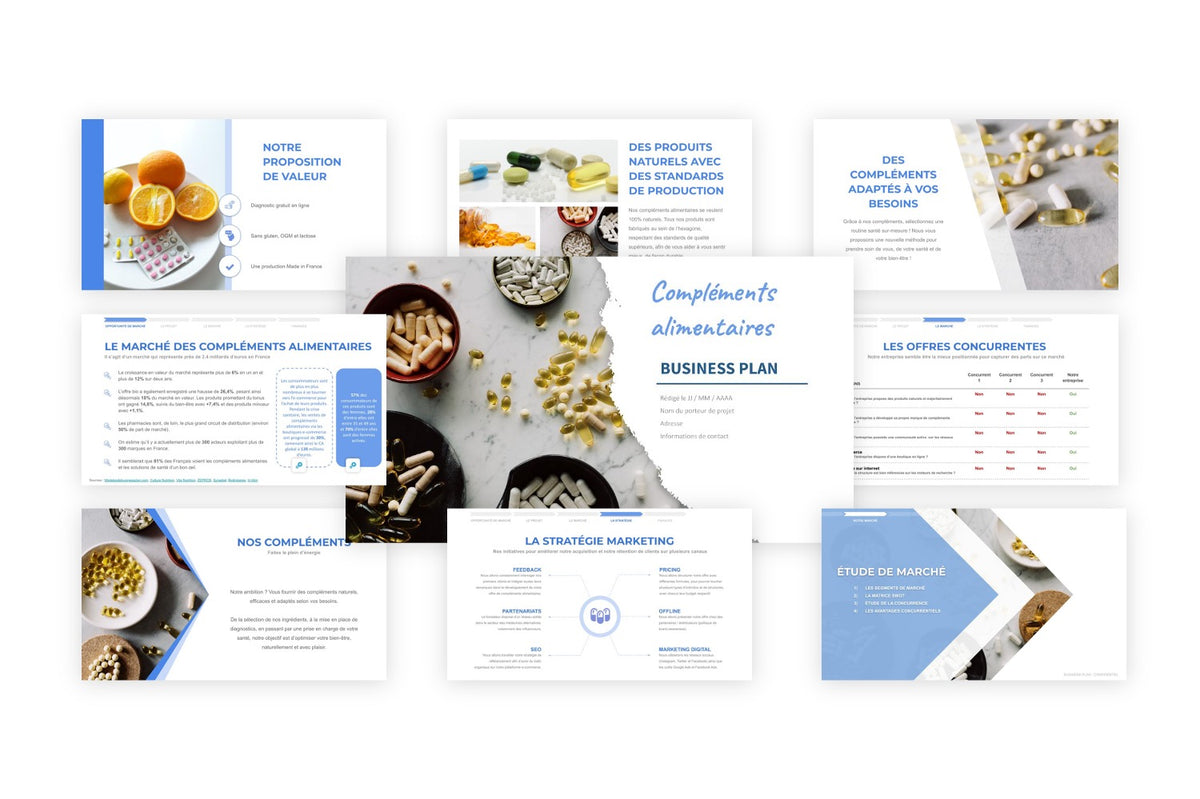 Business plan Compléments Alimentaires