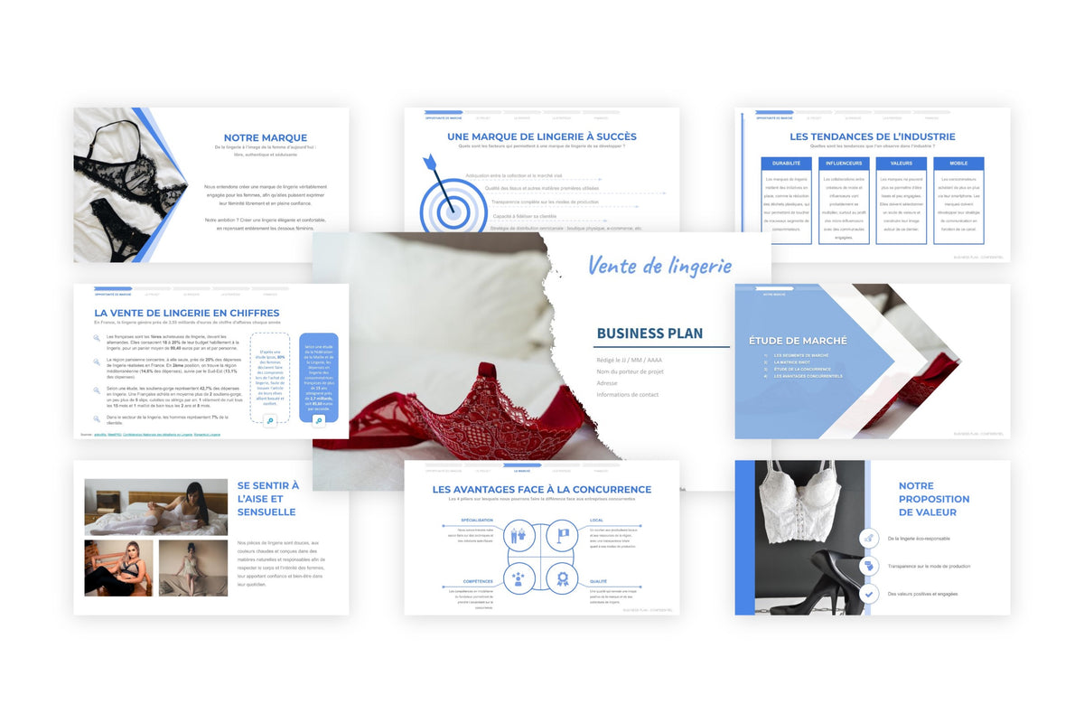 Business plan Vente de Lingerie