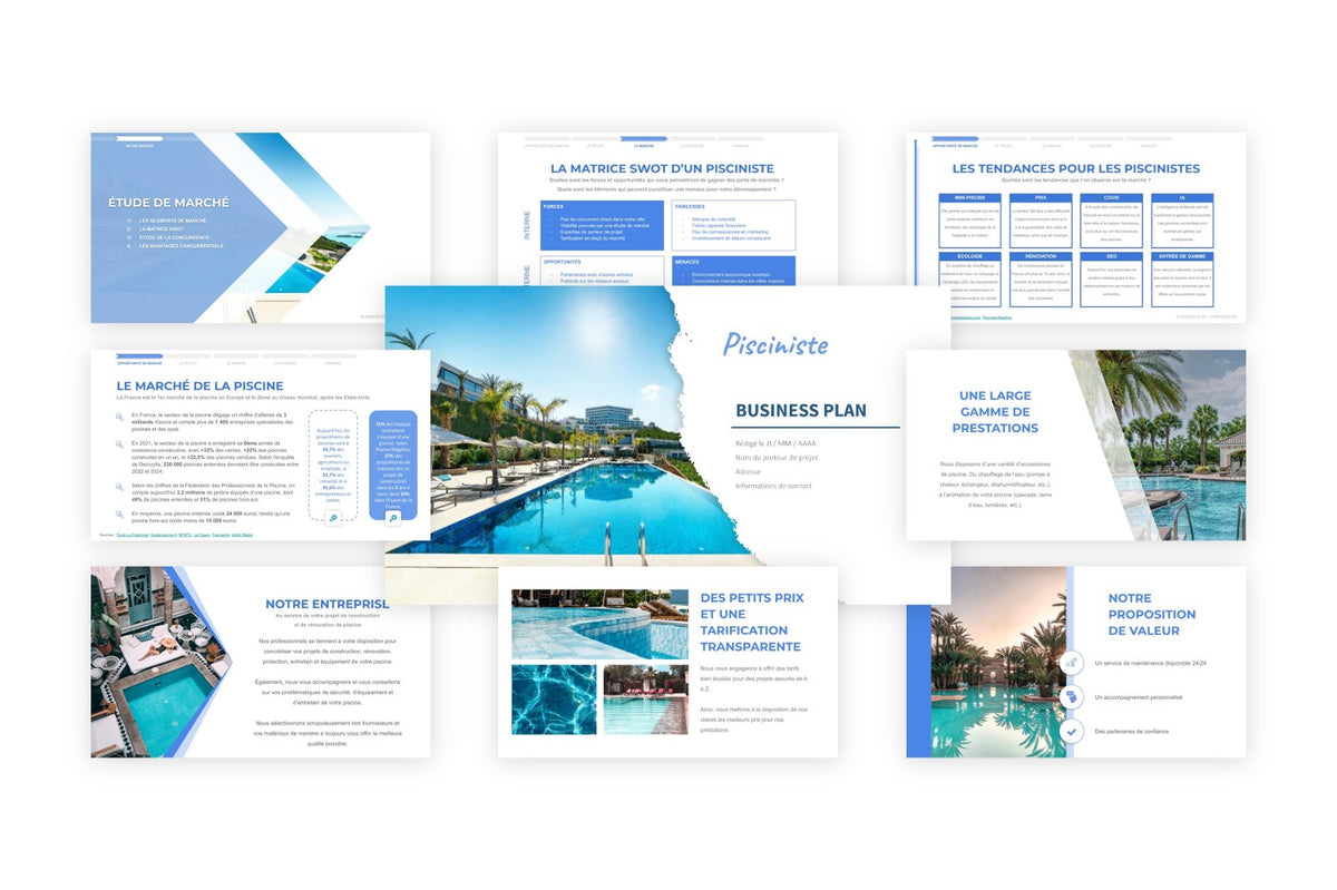Business plan Pisciniste